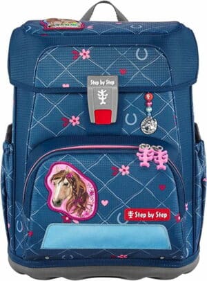 Step by Step Schulrucksack Cloud 5tlg. Horse Lima Blau