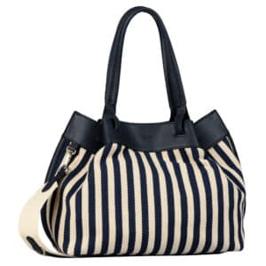 Gabor Lorena Zip Shopper L Stripes Blue Blau