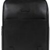 Piquadro Computerrucksack schwarz Glatte Rindleder
