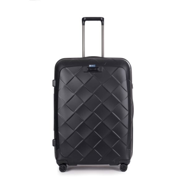 STRATIC Koffer Leather&More L 76 cm Schwarz
