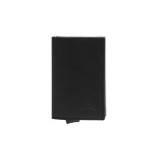 Maitre Kartenetui / Smart Wallet F3 C-One E-Cage schwarz Leder + Aluminium