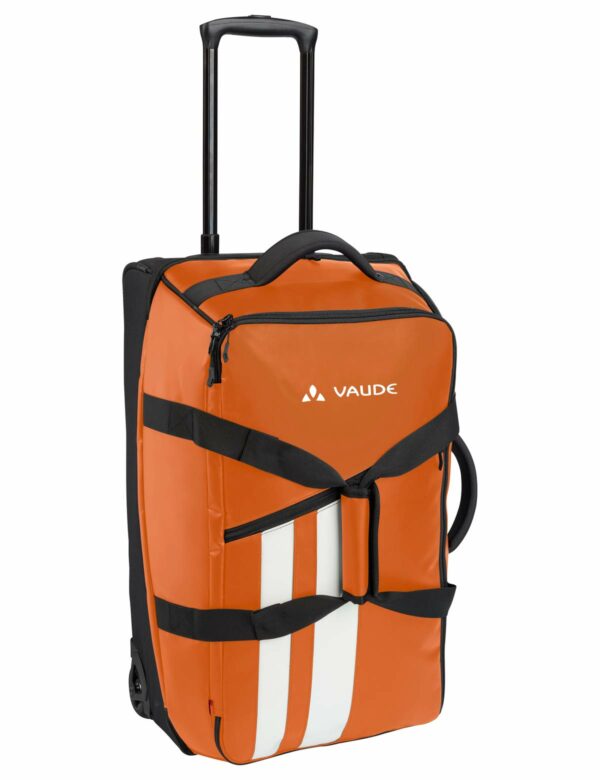 Vaude Reisetasche mit Rollen orange Planenmaterial