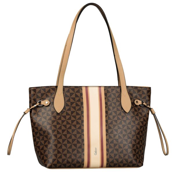 Gabor Barina Zip Shopper L Mixed Brown Braun