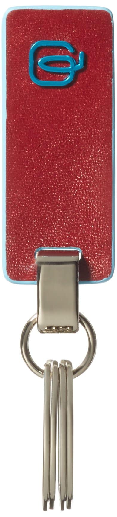 Piquadro Schlüsselanhänger Kalbleder Rot