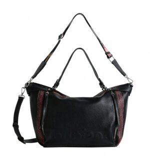 Desigual Handtasche Ethno Regasita Negro Libia Schwarz