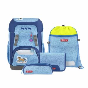 Step by Step Schulrucksack Giant Set 5tlg. Wild Horse Blau