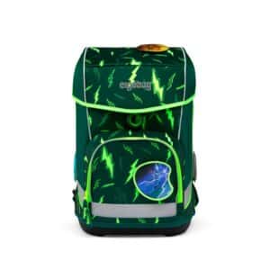 Ergobag Schulrucksack Cubo Light Set 6tlg. Lumi Edition Bärtastisch Grün