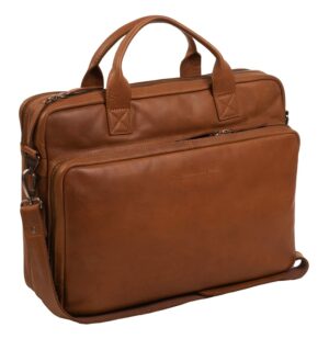 The Chesterfield Brand LAPTOPTASCHE cognac glatte Rindleder