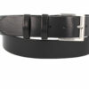 MGM Design Ledergürtel Herren Jeans Lord Palmer 4 cm breit 115 cm Schwarz