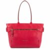 Piquadro Cityshopper rot Glatte Rindleder