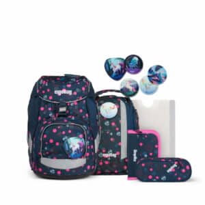 Ergobag Schulrucksack Pack Set 6tlg. Reflex Glow Edition PhantBärsiewelt Blau