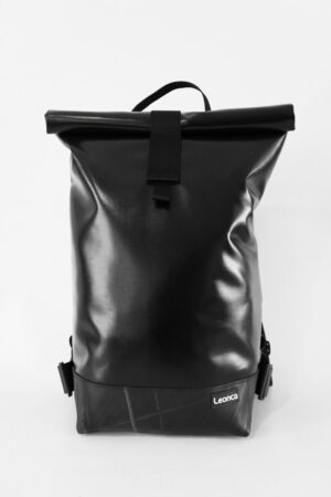 LEONCA Rollrucksack LKW-Plane Schwarz S