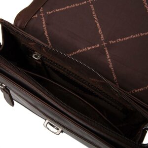 The Chesterfield Brand Messengerbag braun Glatte Rindleder