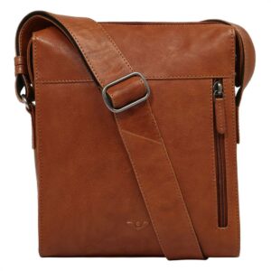 Voi Crossbag cognac Glatte Rindleder