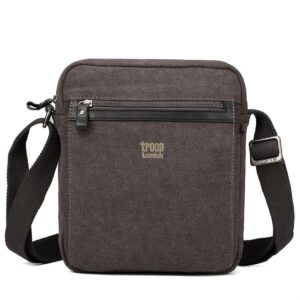 TROOP CROSSBAG dunkelgrau Stoff mit Leder