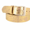 MGM Design Ledergürtel Damen Brillante 4 cm breit 95 cm Gold