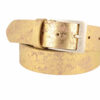 MGM Design Ledergürtel Damen Brillante 4 cm breit 105 cm Gold
