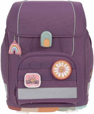 Lässig Schulrucksack Boxy Set 7 tlg. Unique Purple Lila