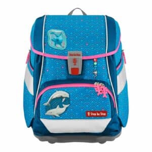 Step by Step Schulrucksack 2in1 Plus Set 6tlg. Dolphin Pippa Blau