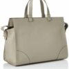 Furla Tasche Reißverschluss offwhite Glatte Rindleder