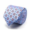 BGENTS Hellblaue Seiden-Jacquard Krawatte mit geometrischem Muster