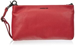 Mandarina Duck RV-HANDTASCHE schwarz genarbte Rindleder