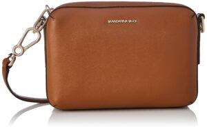 Mandarina Duck RV-Handtasche hellbraun glatte Rindleder