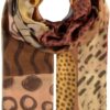 Fraas Schal mit Kieselstein Design Braun