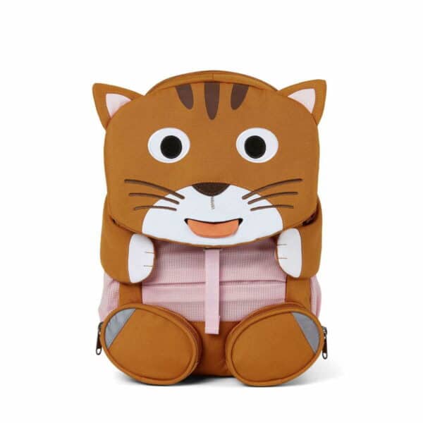 Affenzahn Kindergartenrucksack Großer Freund Katze Braun