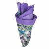 BGENTS Handrolliertes Twill-Einstecktuch aus reiner Seide in Flieder mit Paisley...