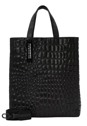 Liebeskind Berlin Tasche Paper Bag Tote M Kroko Black