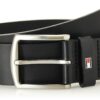 Tommy Hilfiger Ledergürtel New Denton 4 cm breit 85 cm Schwarz