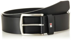 Tommy Hilfiger Ledergürtel New Denton 4 cm breit 85 cm Schwarz