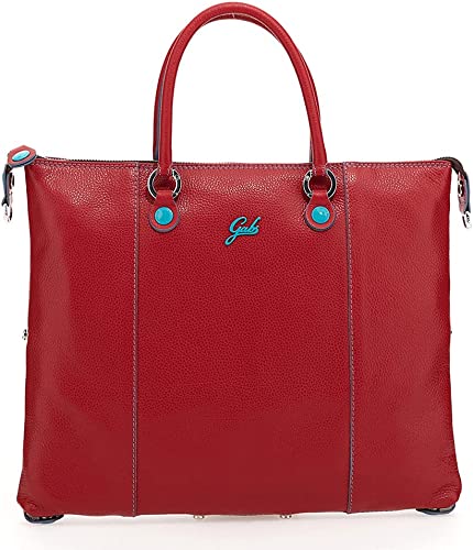 Gabs HANDTASCHE rot Genarbte Rindleder