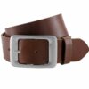 Lindenmann Accessories Ledergürtel TAOB 40 mm breit 85 cm Cognac