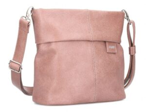 Zwei Handtasche mit Reißversc rosa PU