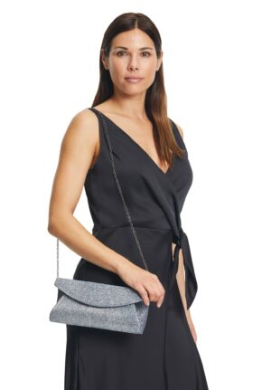 Vera Mont Abendtasche Silber Dunkelblau