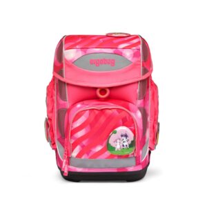 Ergobag Schulrucksack Cubo 5tlg. KuntBärbuntes Einhorn Neo Edition Pink