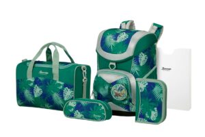 Samsonite Schulrucksack Ergofit Set 6tlg. Jungle Vibes Grün