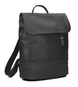 Zwei Rucksack JANA JR13 nubuk-black schwarz