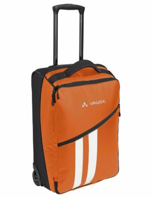 Vaude Reisetasche mit Rollen orange Stoff beschichtet