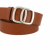 MGM Design Ledergürtel Damen Invecchiato 4 cm breit 100 cm Cognac