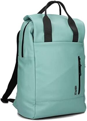 Zwei COMPUTERRUCKSACK hellblau PU