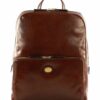 The Bridge Businessrucksack rostbraun Glatte Rindleder