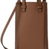 Furla Umhängetasche dunkelbraun Glatte Rindleder