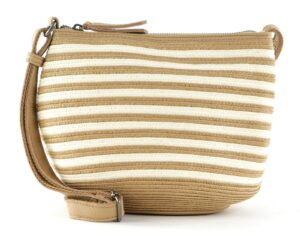 Seidenfelt RV-HANDTASCHE beige / braun div. Leder