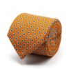BGENTS Panama-Krawatte in Orange mit Paisley-Muster