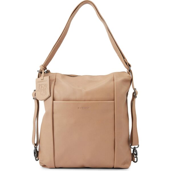 Burkely CITYRUCKSACK taupe Soft-Rindleder