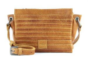 FREDsBRUDER RV-HANDTASCHE cognac glatte Rindleder