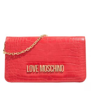 Moschino Love Wallet Portaf. Pu St.Croco Rosso Rot